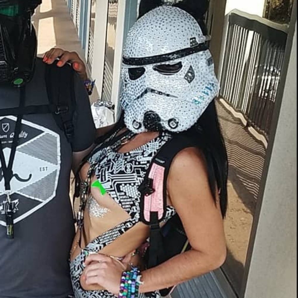Storm Trooper Bling Mask